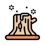 Tree Wood Winter Stump SVG Icon